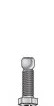 End F Thru-hole bolt 3/8-16 x 1